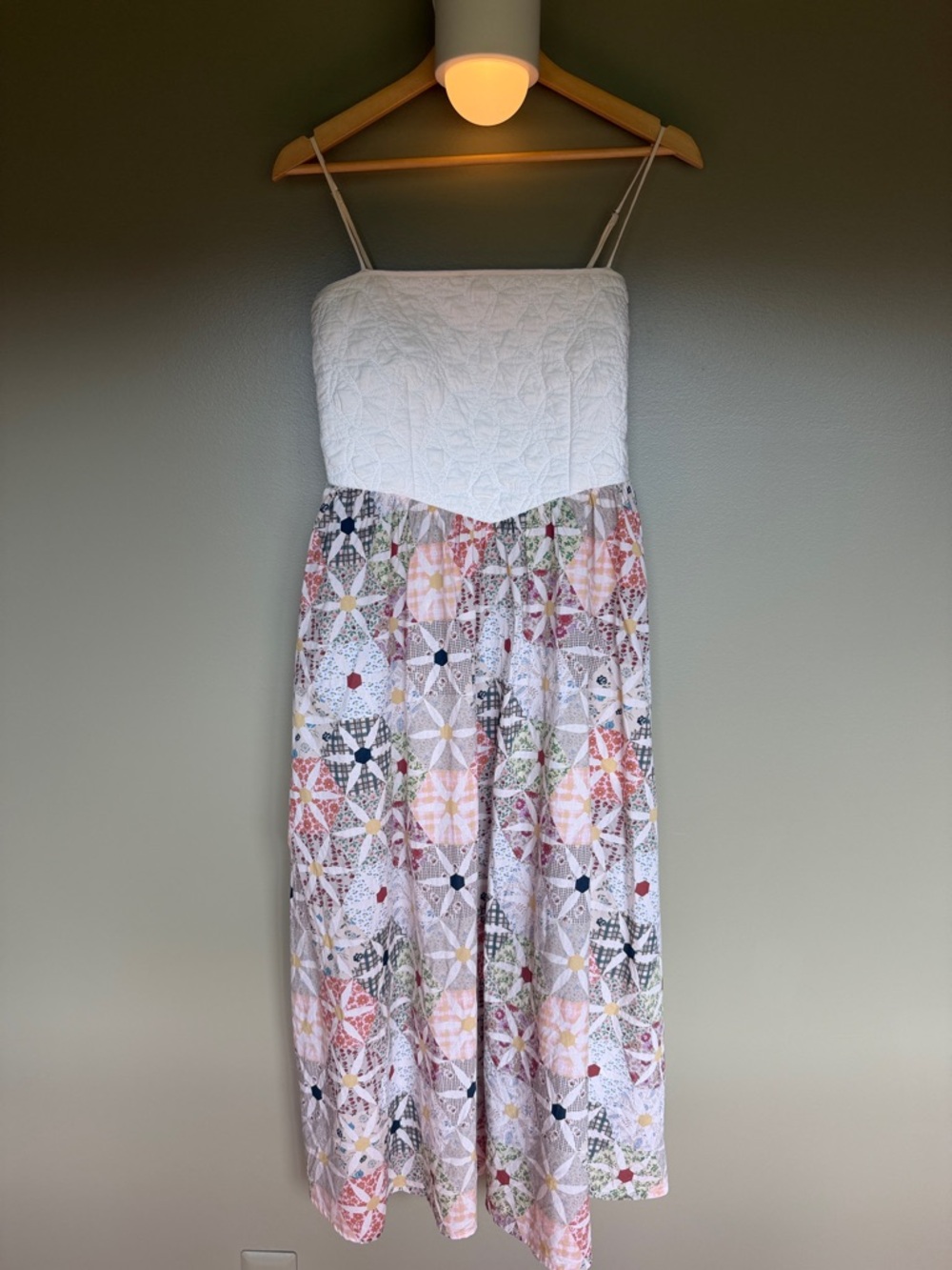 Christ Dawn The Pia Dress daisy patchwork quilt top dress, cottagecore - Picture 2 of 8